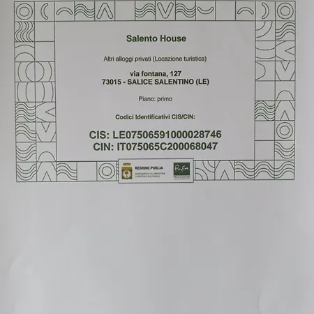 Salento House * サリーチェ・サレンティーノ